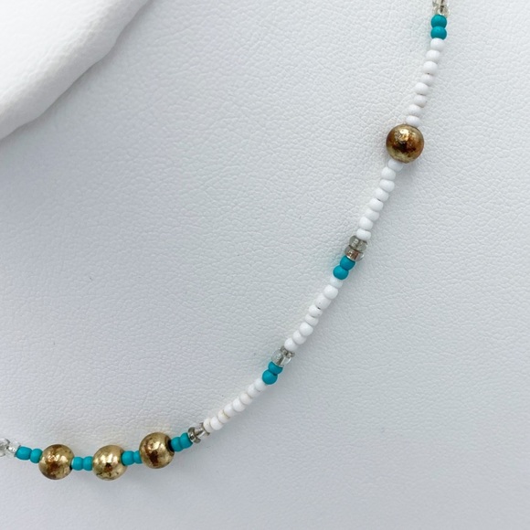 Aldo Seed Bead Beaded Single Strand Boho Collar Necklace - Picture 8 of 9